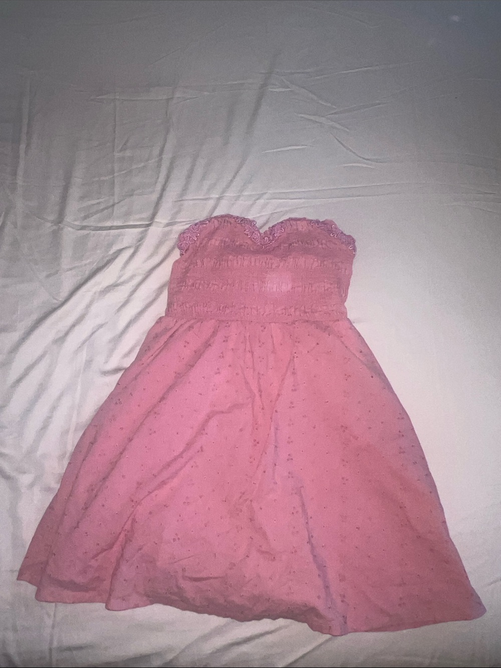 Kimchi Blue Pink Strapless Sundress